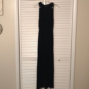 Black maxi dress.